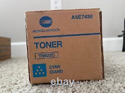 1 NEW Genuine Konica Minolta Toner Cartridge A5E7430 OEM TN-622C Cyan