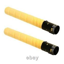 2 Genuine Yellow Toner Cartridge For Konica Minolta bizhub C360 A11G230 TN319Y