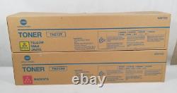 2pc Genuine OEM Konica Minolta Toner Set TN213M, TN213Y New In Box