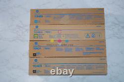 4 New OEM Konica Minolta bizhub PRESS C1085, C1100 TN622 CYKK Toner Cartridges
