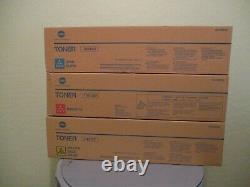 Genuine Konica Minolta BizHub C452, C552, C652 TN613 CYM 3 Colors New