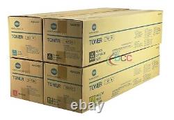 Genuine Konica Minolta CMYK Toners Set TN711 A3VU130/230/330/430 C754 TN-711