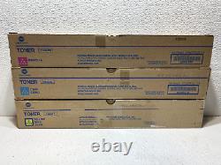 Genuine Konica Minolta TN324C TN324M TN324Y Toner Cartridge Color Set OEM NEW
