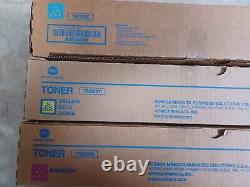Genuine Konica Minolta TN328C TN328M TN328Y Toner Cartridge Complete Set OEM NEW