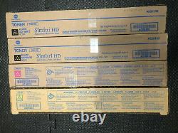 Genuine Konica Minolta TN512 Lot of 4 (2K, 1Y, 1M) A33K132, A33K232, A33K332