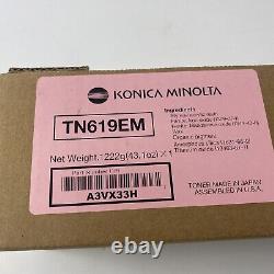 Genuine Konica Minolta TN619EM TN619M A3VX33H MAGENTA Toner OEM Color