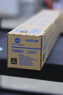 Genuine Konica Minolta TN619K Black Toner Cartridge (A3VX130) New