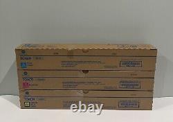 Genuine Konica Minolta TN626 Toner Cartridge Set X3 Cyan, Magenta, Yellow, NEW