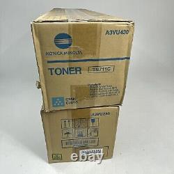 Genuine Konica Minolta TN711 C&Y Toner New in box Factory Seals Yellow &Cyan