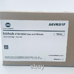 Genuine Konica Minolta TNP44 Toner Cartridge A6VK01F Bizhub 4750/4050 Black NEW