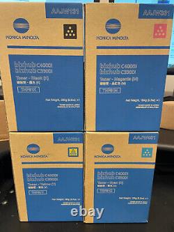 Genuine Konica Minolta TNP81 Full Toner Set of 4 CMYK Bizhub TNP-81 OEM NEW