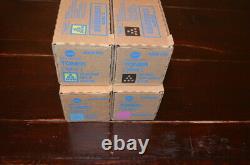 Genuine Konica Minolta Tn512 Toner Cartridges Full Set New Sealed Boxes