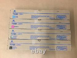 Genuine Konica TN-514 CMYK Toner Set for bizhub C458 C558 C658 FedEx 2 Day