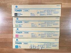 Genuine Konica TN214 CMYK Toner Set For BizHub C200, C203, C253 Same Day Shipping