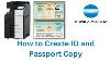 How To Create Id And Passport Copy On Konica Minolta Machine How To Set Up Id Copy On Konica Minolta
