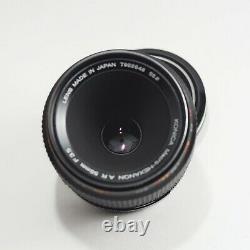 Konica Macro Hexanon AR 55mm f3.5 Lens + 11 Adapter + genuine caps and pouch