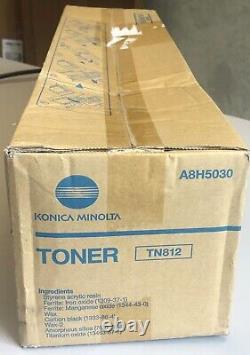 Konica Minolta Genuine TN812 Black Toner OEM Original A8H5030 Bizhub 808