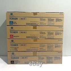 Konica Minolta (TN214) Toner Cartridge Set x4 C, M, Y, K, For BIZHUB C200 NEW