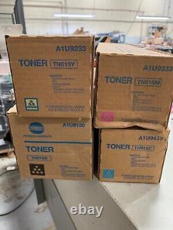 Konica Minolta TN616C TN616M TN616Y TN616K Genuine OEM Toner Cartridge