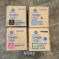Konica Minolta TN626 Toner Set B/C/M/Y Genuine New Sealed