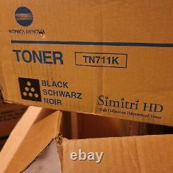 Konica Minolta TN711 Full CMYK Toner Set New in Box, Genuine, Free Shipping