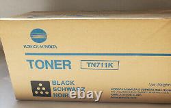 Konica Minolta TN711K A3VU130 Black Toner Cartridge C654 C654E C754 Genuine New