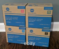 Konica Minolta TNP50 CMYK Genuine Original Toner Set A0X5134 C3100P