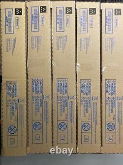 LOT OF 5 Factory Sealed Genuine Konica Minolta Black Toner Cartridges TN514K