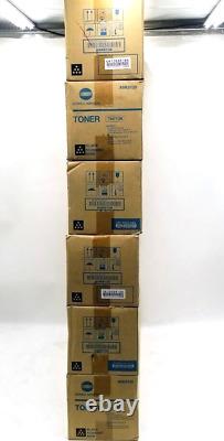 LOT OF 6 Konica Minolta TN713K A9K8130 Black Toner Cartridge OEM Genuine
