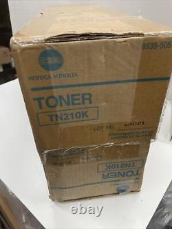 Lot Of 2 Genuine Konica Minolta TN210K Black Toner 8938-505 For Bizhub C-250