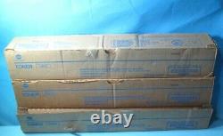 Lot Of 3 Genuine Konica Minolta Black Toner Tn515 A9e8030 Free Shipping