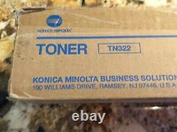 Lot Of 4 Genuine Konica Minolta TN322 Toner Cartridges A33K030