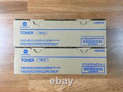 Lot of 2 Genuine Konica TN118 Black Toner For Bizhub 215 FedEx 2Day Air