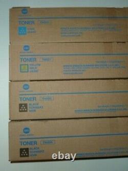 NEW! Lot of 4 Genuine Konica Minolta 2 TN-620K 1 TN620Y 1 TN620C Toner Cartridge
