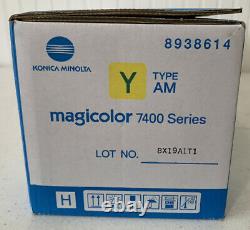 New! Genuine KONICA MINOLTA MagiColor 7400 7450 Printer 8938614 Yellow HY TONER