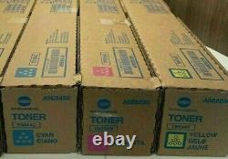 New Genuine Konica Minolta Bizhub Color Toner x3 TN514C TN514Y TN514M OEM C458