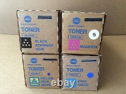 New! Lot of 4, Genuine Konica Minolta CMYK TN321 Toner Set Half yield
