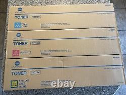 New Set of 3 OEM Genuine Konica Minolta Toner TN713 C/M/Y for C659 C759