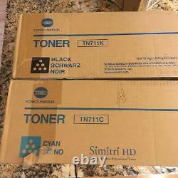 OEM Genuine Konica Minolta TN711 Full Toner Set C/M/Y/K