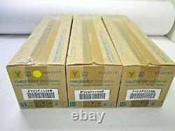 Qty-3 Genuine Konica Minolta Magicolor Toner 1600-yellow T5-b11