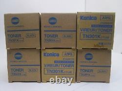Qty-6 Genuine Konica Minolta 7022 7130 7222 7228 Toner Tn301k 950-246 T9-e3