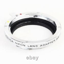 RARE Konica Genuine Nikon Lens Adapter AR Nikon F to Konica AR