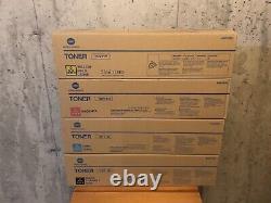 Set Genuine Konica Minolta TN711K TN711C TN711M TN711Y Toner Cartridges SEALED