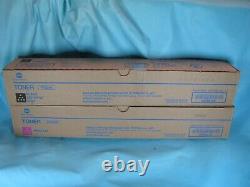 Set Of 2 Genuine Konica Minolta Tn324 Magenta & Black Toner Free Shipping