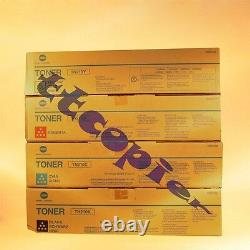 TN210C TN210Y TN210M TN210K Genuine Konica Minolta C250 C252 Toner Lot of 4