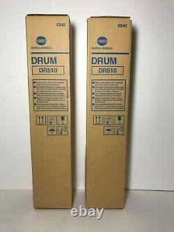Two Genuine Konica Minolta Dr510 Drum Brand New In Sealed Boxes