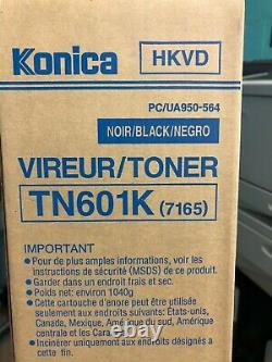 8 Véritable Nouvelle Konica Minolta 950564 Tn601k Toner Noir Pour 7165