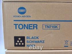Cartouche de toner Konica Minolta TN715Y TN715K TN715C jaune et cyan/noire authentique