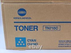 Cartouche de toner Konica Minolta TN715Y TN715K TN715C jaune et cyan/noire authentique