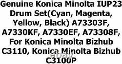 Iup23c Iup23m Iup23y Iup23k Véritable Konica Minolta Set Unit Imaging C3110 C3100p